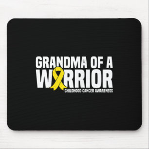 Tapis De Souris Grand-mère d'un guerrier Ruban enfant Cancer Aware