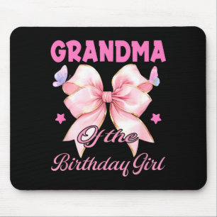 Tapis De Souris Grand-mère fille d'anniversaire coquette rose asso