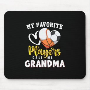 Tapis De Souris Grand-mère Mon préféré vend joueurs de football ta