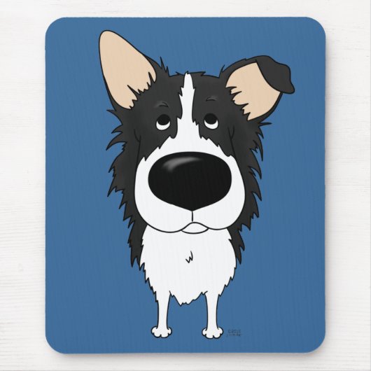 Tapis De Souris Grand nez border collie (Devant)