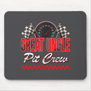 Tapis De Souris Grand Oncle T Équipe Voiture de Course Garçon d'An