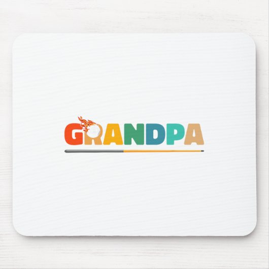 Tapis De Souris Grand-pa Billiard Pool Cue 8-ll Billard - Billard (Devant)