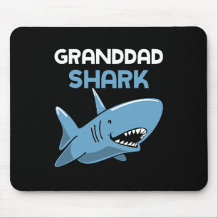 Tapis De Souris Grand-père Cool de requins Funny Famille Grand-pèr