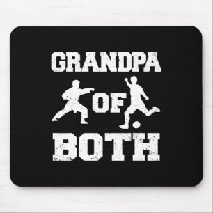 Tapis De Souris Grand-Père De Football Amusant Et Karate Grand-pa