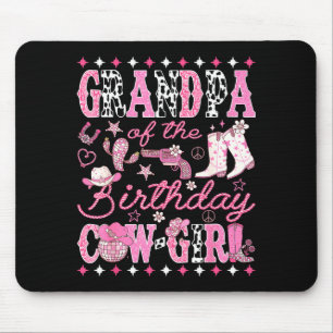 Tapis De Souris Grand-père de la cow-girl d'anniversaire Nk Rodeo