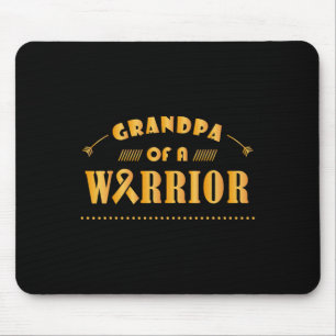 Tapis De Souris Grand-père d'un guerrier Cancer de l'enfance Ribbo