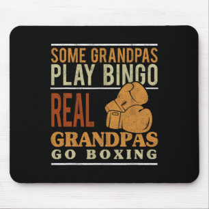 Tapis De Souris Grand-père Go Boxing Kickboxer Kickboxer Grand-pèr