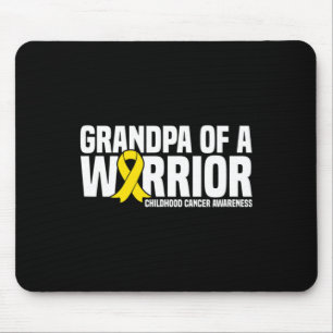 Tapis De Souris Grand-père masculin d'un Ruban guerrier Cancer de