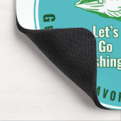 Tapis De Souris Grand-père's Favori Fishing Buddy (Coin)