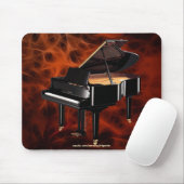 Tapis De Souris Grand Piano Music-amoureux du design Red Fractal (Avec souris)
