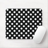 Tapis De Souris Grand Pois, Pad Souris Noir Et Blanc (Avec souris)