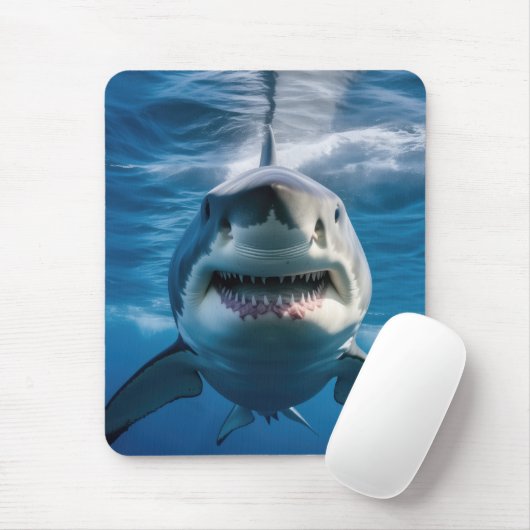 Tapis De Souris Grand requin blanc (Avec souris)