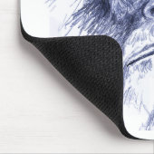 Tapis De Souris Grand Sasquatch bleu (Coin)