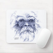 Tapis De Souris Grand Sasquatch bleu (Avec souris)