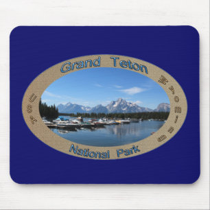 Tapis De Souris Grand Teton, États-Unis, parc national du Wyoming