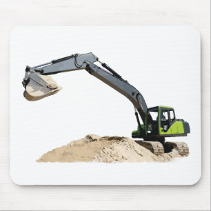 Tapis De Souris Grande excavatrice verte impressionnante #4 de