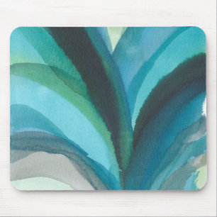 Tapis De Souris Grande feuille bleue I