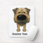 Tapis De Souris Grande frontière Terrier de nez (Avec souris)