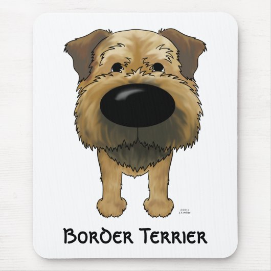 Tapis De Souris Grande frontière Terrier de nez (Devant)