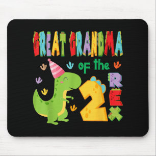 Tapis De Souris Grande Grand-Mère Des Deux Rex 2e Anniversaire Boy