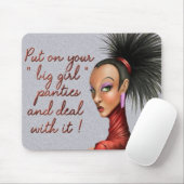 Tapis De Souris Grandes culottes de fille (Avec souris)