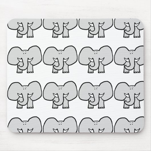 Tapis De Souris Grandes oreilles l'éléphant Mousepad (Devant)