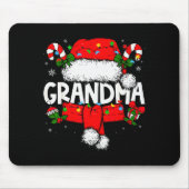 Tapis De Souris Grandma Christmas Pajama Santa Claus Family Matchi (Devant)