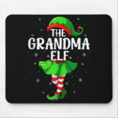 Tapis De Souris Grandma Elf Christmas Girls Women Elf Squad Xmas F (Devant)