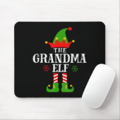 Tapis De Souris Grandma Elf Funny Matching Family Christmas Pajama (Avec souris)