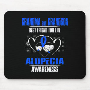 TAPIS DE SOURIS GRANDMA ET GRANDSON MEILLEUR AMI DE LIFE ALOPECIA