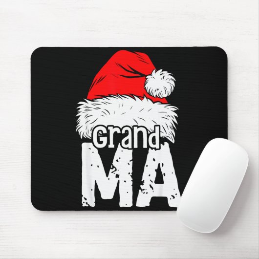 Tapis De Souris Grandma Santa Christmas Family Matching Pyjamas Xm (Avec souris)