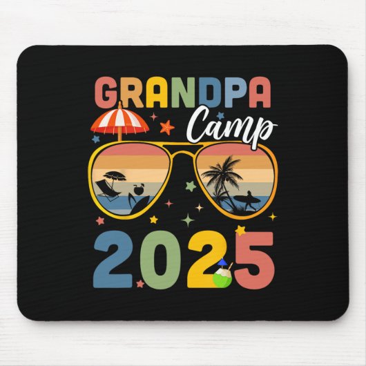 Tapis De Souris Grandpa Camp 2025 Summer Camping Vacation (Devant)