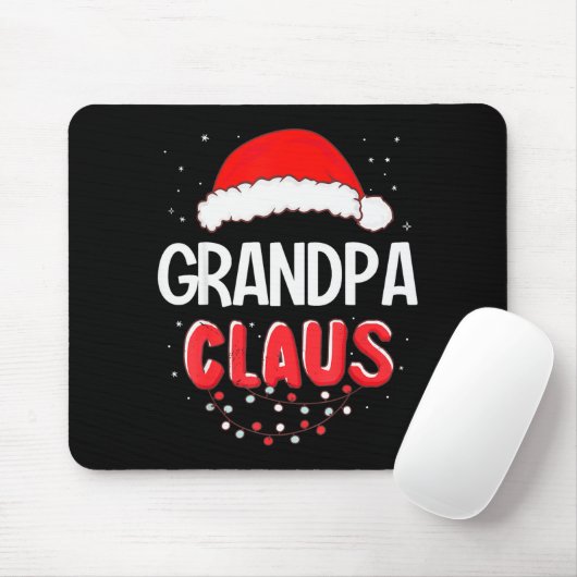 Tapis De Souris Grandpa Santa Claus Christmas Matching Costume (Avec souris)