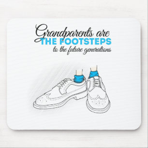 Tapis De Souris Grandparents laboure the footsteps to the future