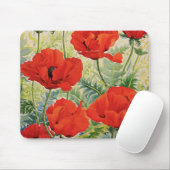 Tapis De Souris Grands pavots rouges (Avec souris)