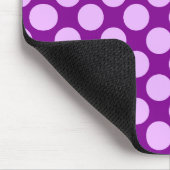 Tapis De Souris Grands points rétro - orchidée et violette (Coin)