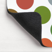 Tapis De Souris Grands Points Verts Et Brown (Coin)