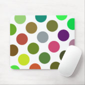 Tapis De Souris Grands Points Verts Et Brown (Avec souris)