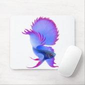 Tapis De Souris Grands poissons bleus Mousepad de Betta (Avec souris)