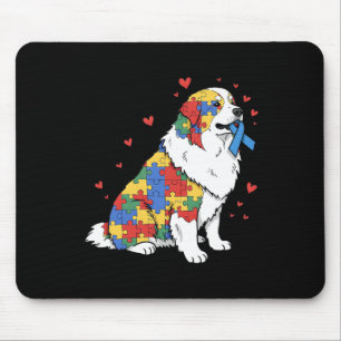 Tapis De Souris Grands Pyrénées Puzzle Autisme Sensibilisation Fem