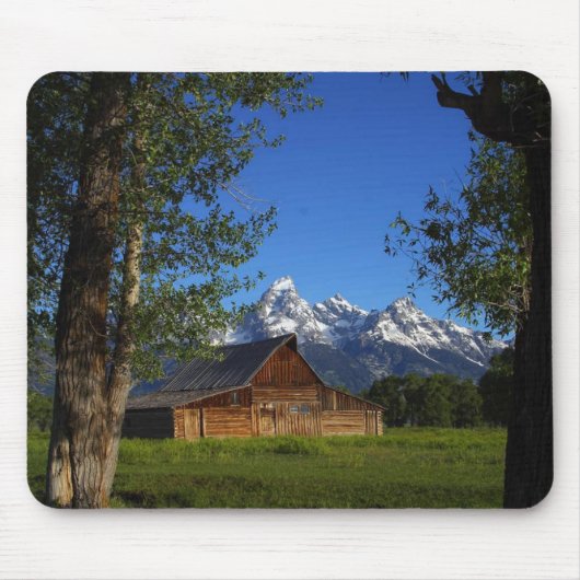 Tapis De Souris Granges mormones de rangée en parc grand de Teton (Devant)