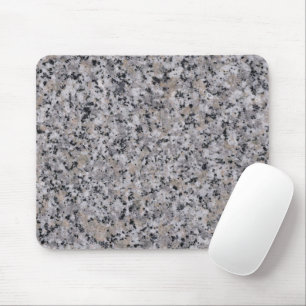 Tapis De Souris Granit Rock Marbre moderne Noir et gris