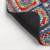 Tapis De Souris Granny Carré Crocheted Quilt (Coin)