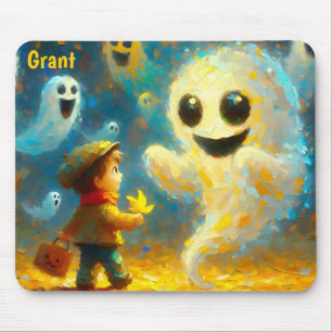 Tapis De Souris GRANT ~ Fantômes d'Halloween ~