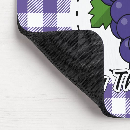 Tapis De Souris Grape on Violet Plaid (Coin)