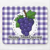 Tapis De Souris Grape on Violet Plaid (Devant)