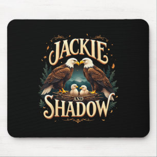 Tapis De Souris Graphi vintage Jackie Et Ombre Bald Eagle Famille