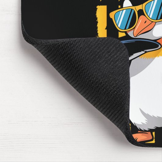 Tapis De Souris Graphic Penguin Retro American Flag Funny Penguin (Coin)