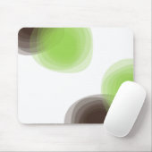 Tapis De Souris Graphique abstrait vert, moderne, simple, fleuri (Avec souris)