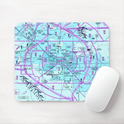 Tapis De Souris Graphique aéronautique (Avec souris)